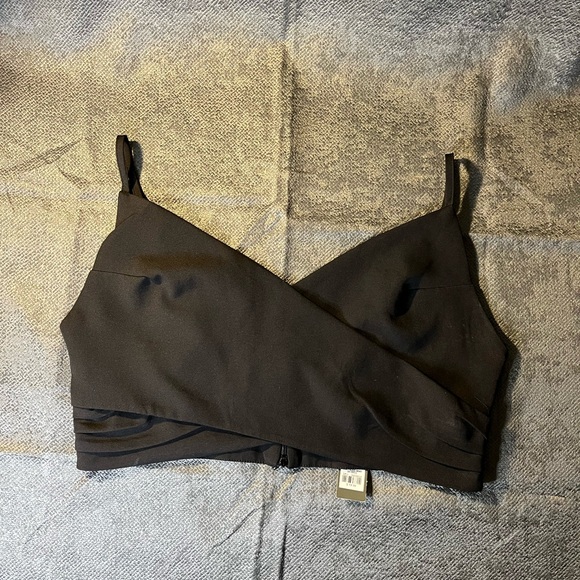 3/$30 Revamped | Black Wrap Goth Bralette | Size XL - Picture 2 of 11